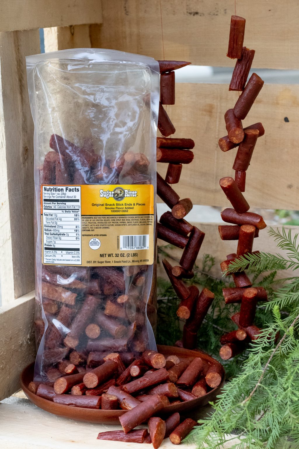 Sugar River ORIGINAL Snack Stick Ends & Pieces – 2lb.bag